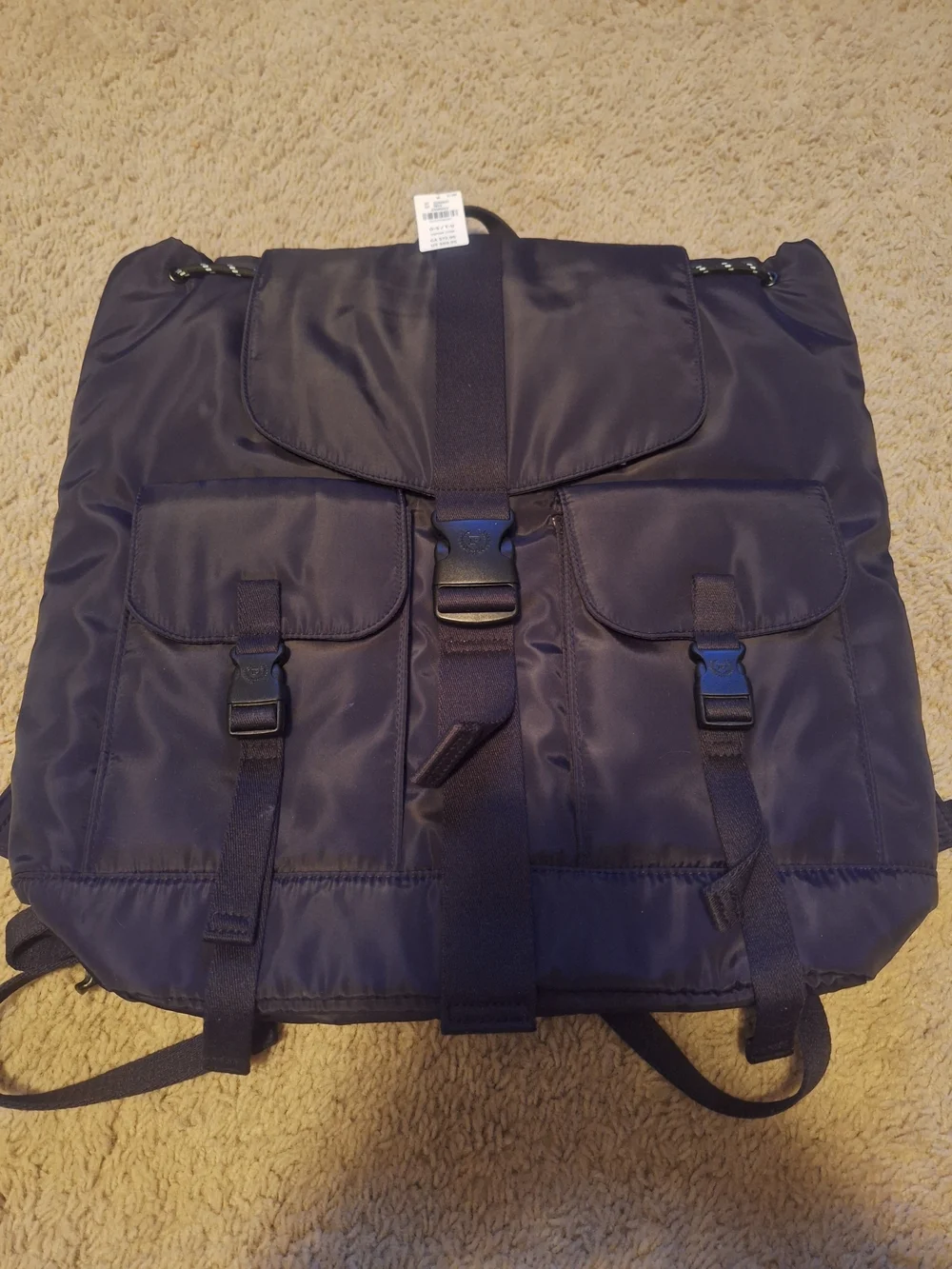 Brand New w/ Tags Victoria Secret PINK Black Nylon Cargo Backpack